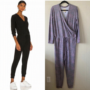 Nwot-Chaser-Purple Paisley Cozy Knit Jumpsuit